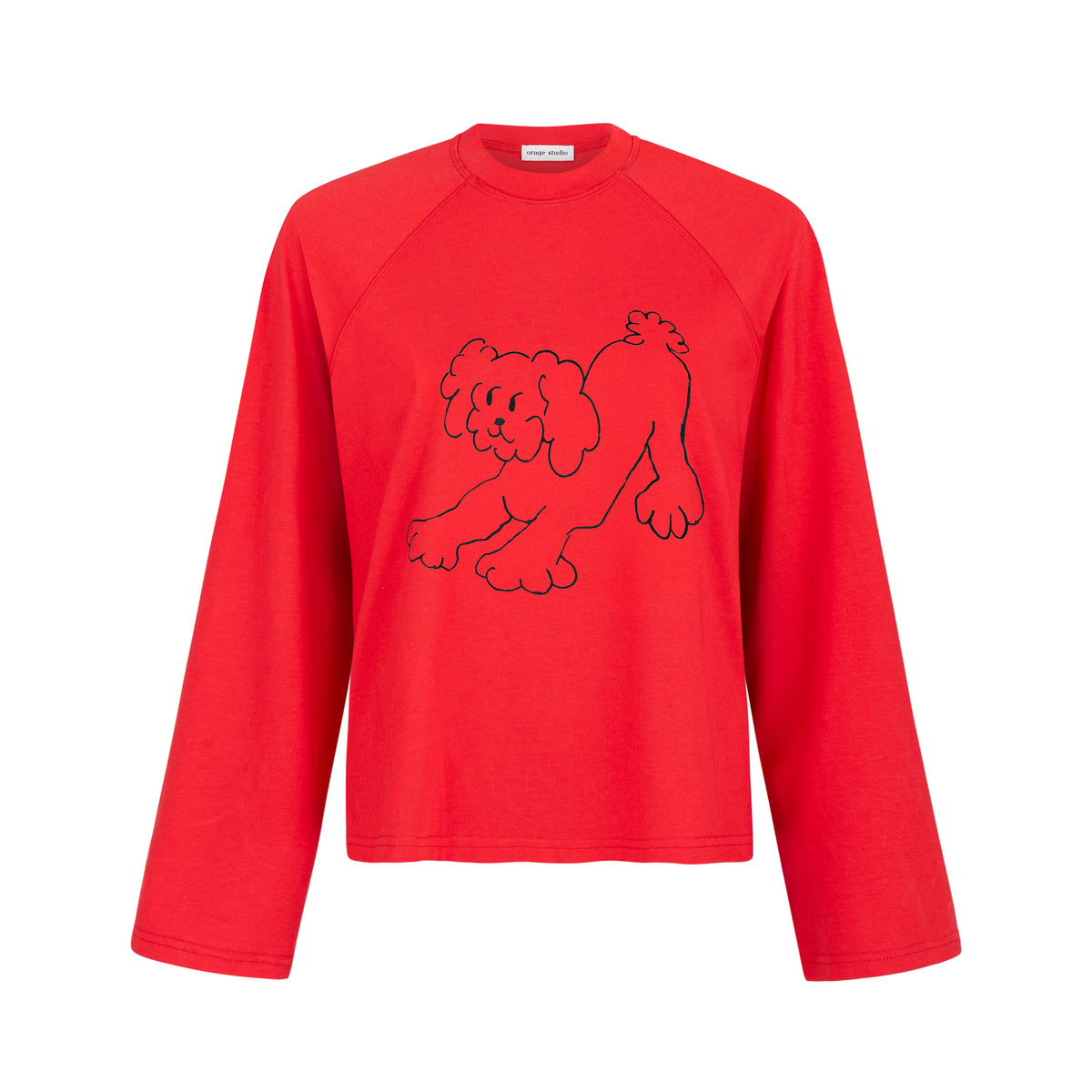Longsleeve Dog Person red