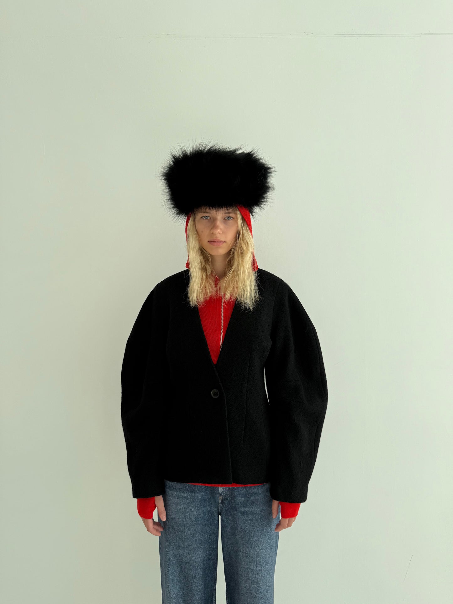 Wełniana Marynarka Yolanda Black