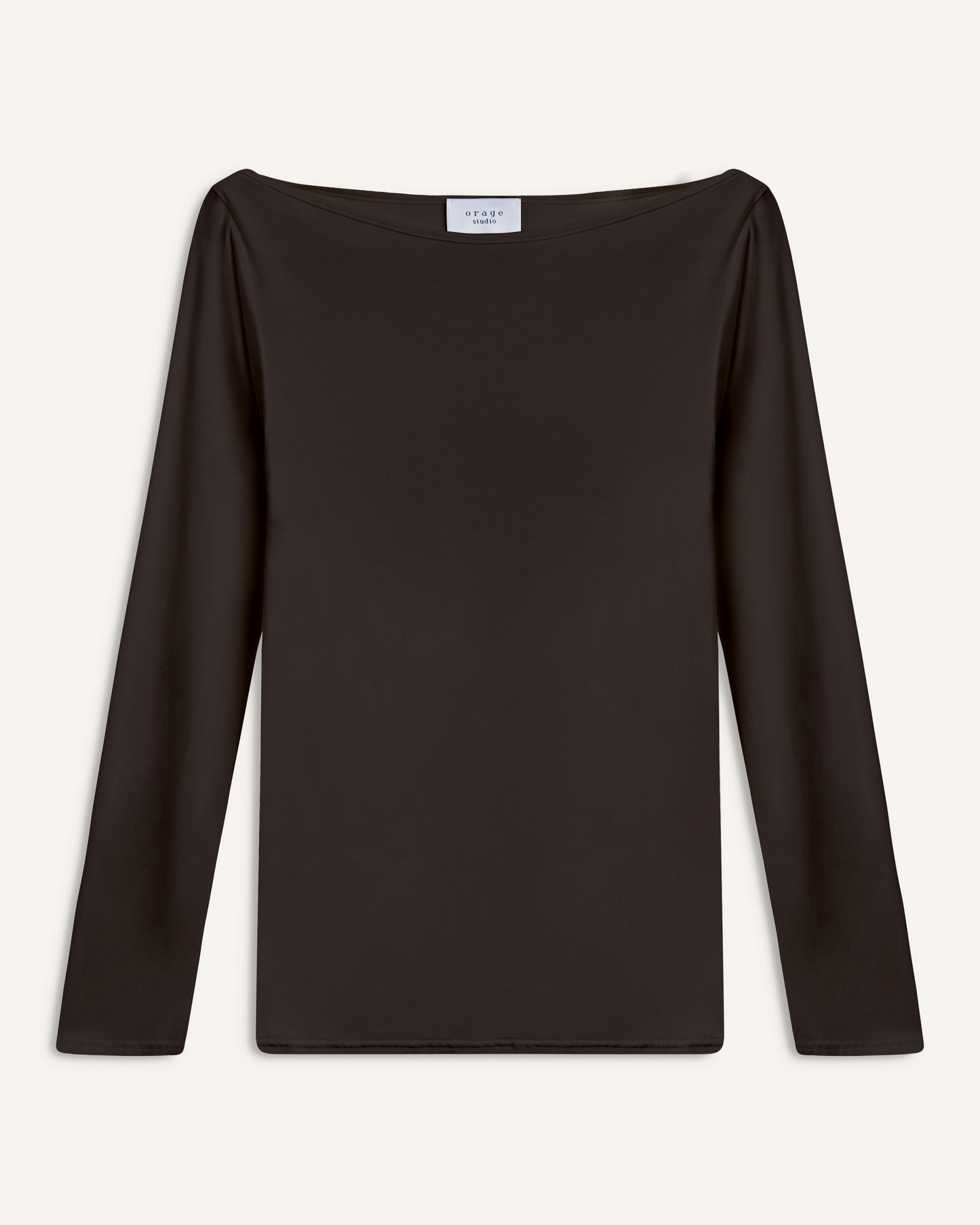 Boat Neck Longsleeve Brown