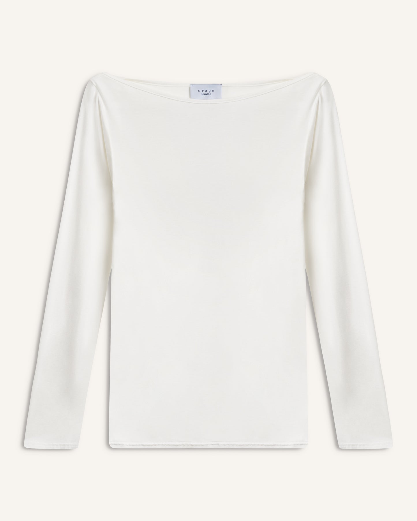 Boat Neck Longsleeve White