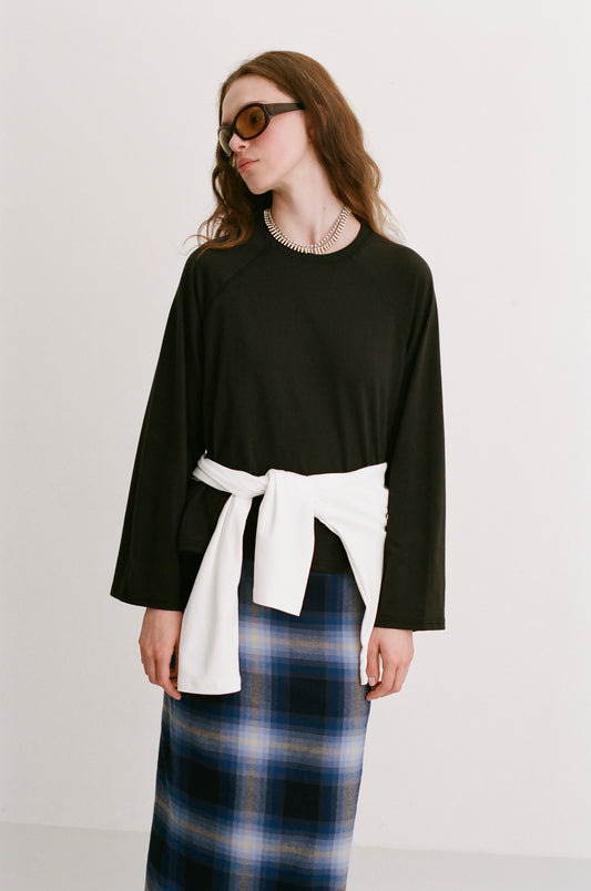 Oversize Raglan Longsleeve black