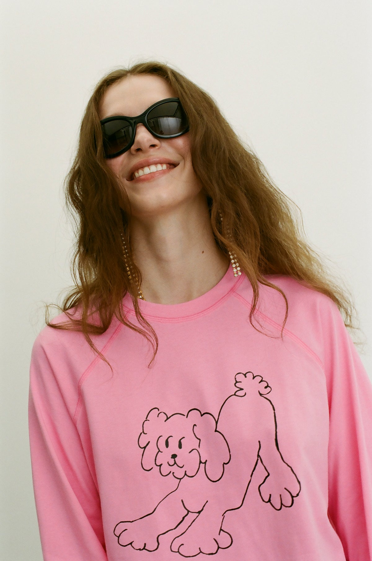Longsleeve Dog Person pink