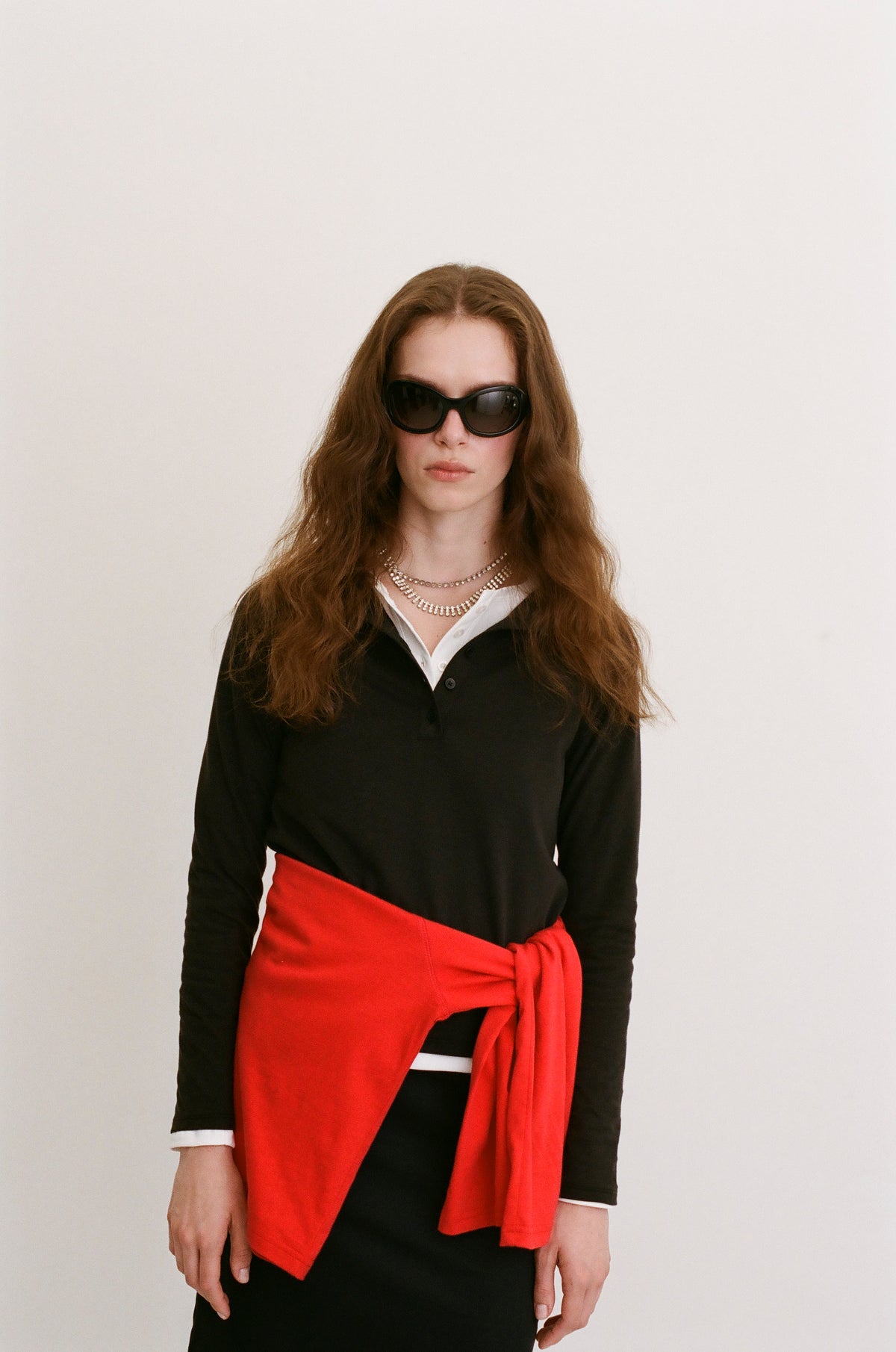 Raglan Longsleeve buttons black