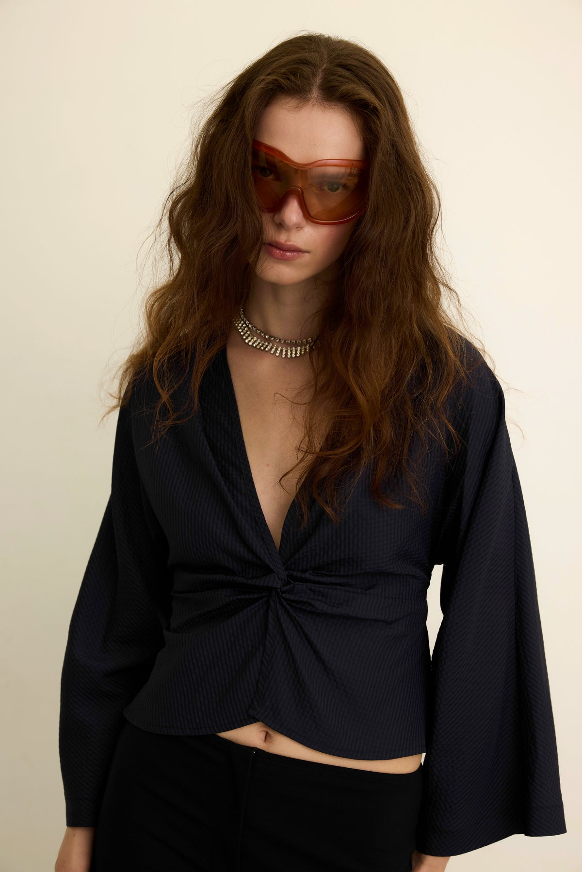 Bluzka Agathe dark navy