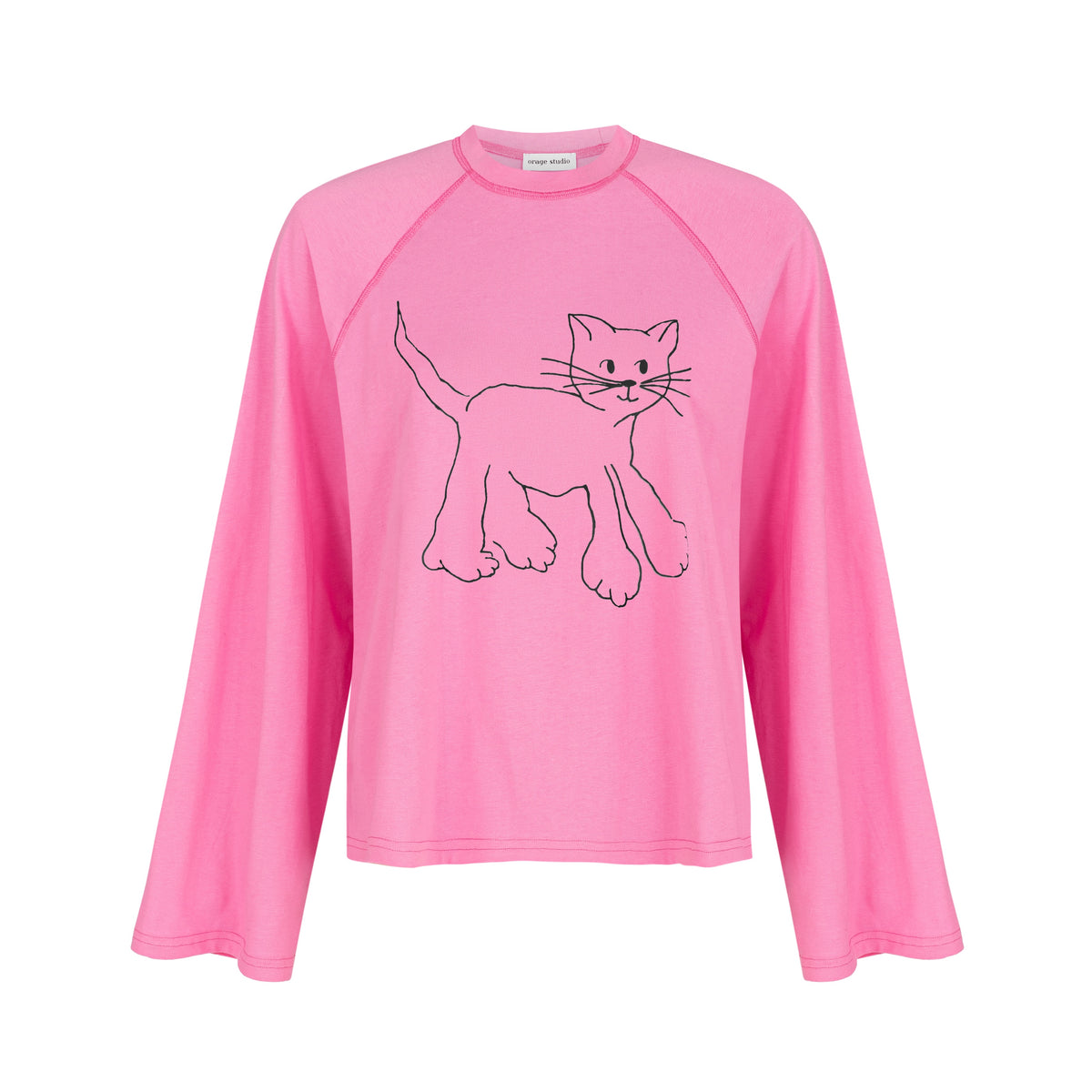 Longsleeve Cat Person pink