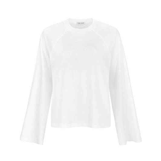 Oversize Raglan Longsleeve white