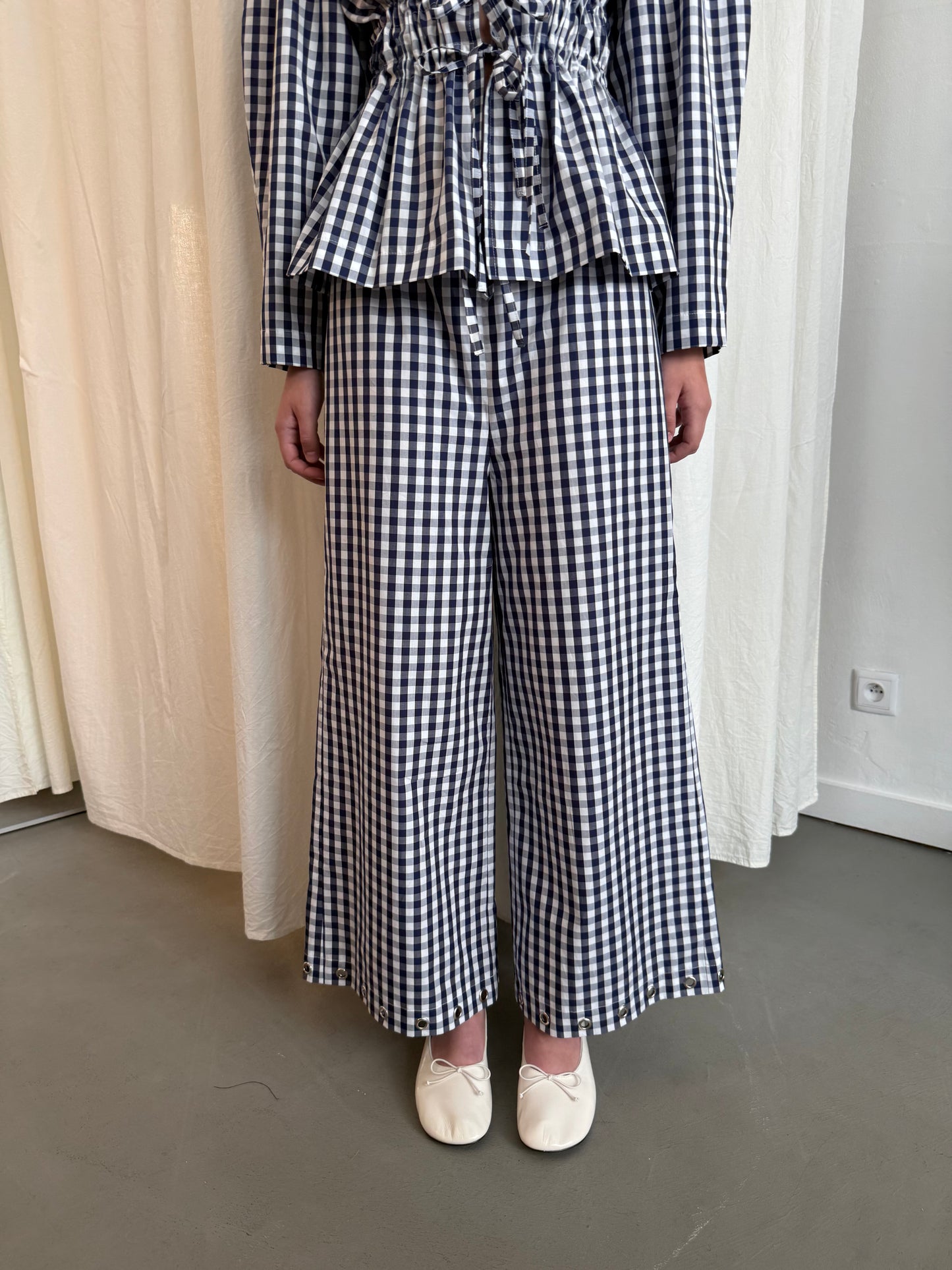 Spodnie Lea gingham