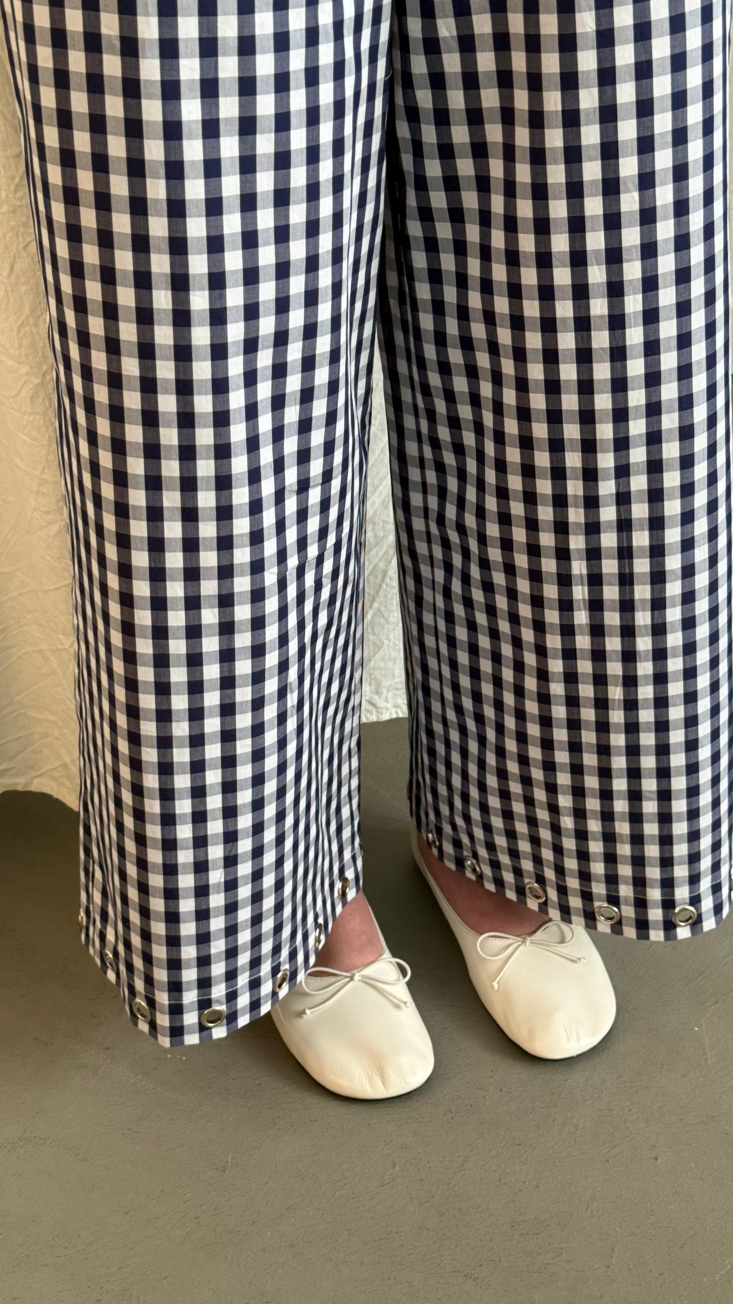 Spodnie Lea gingham