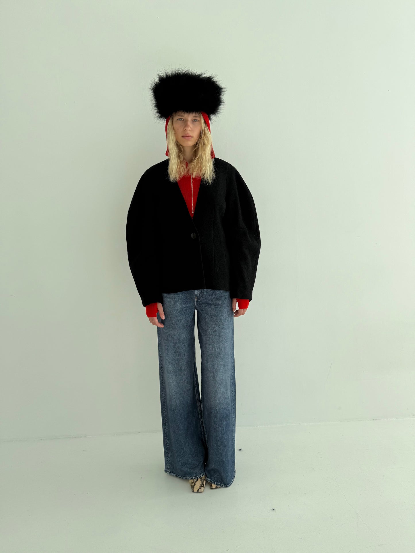 Wełniana Marynarka Yolanda Black