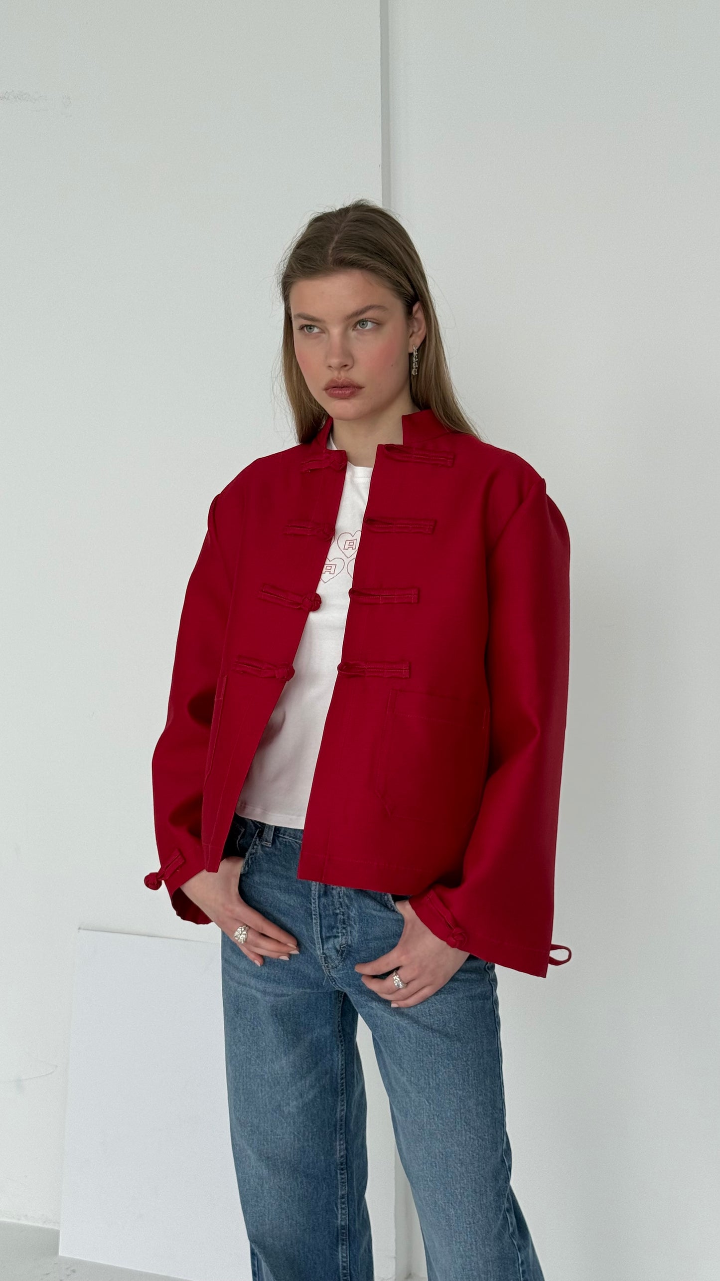 Yuki Blazer Red