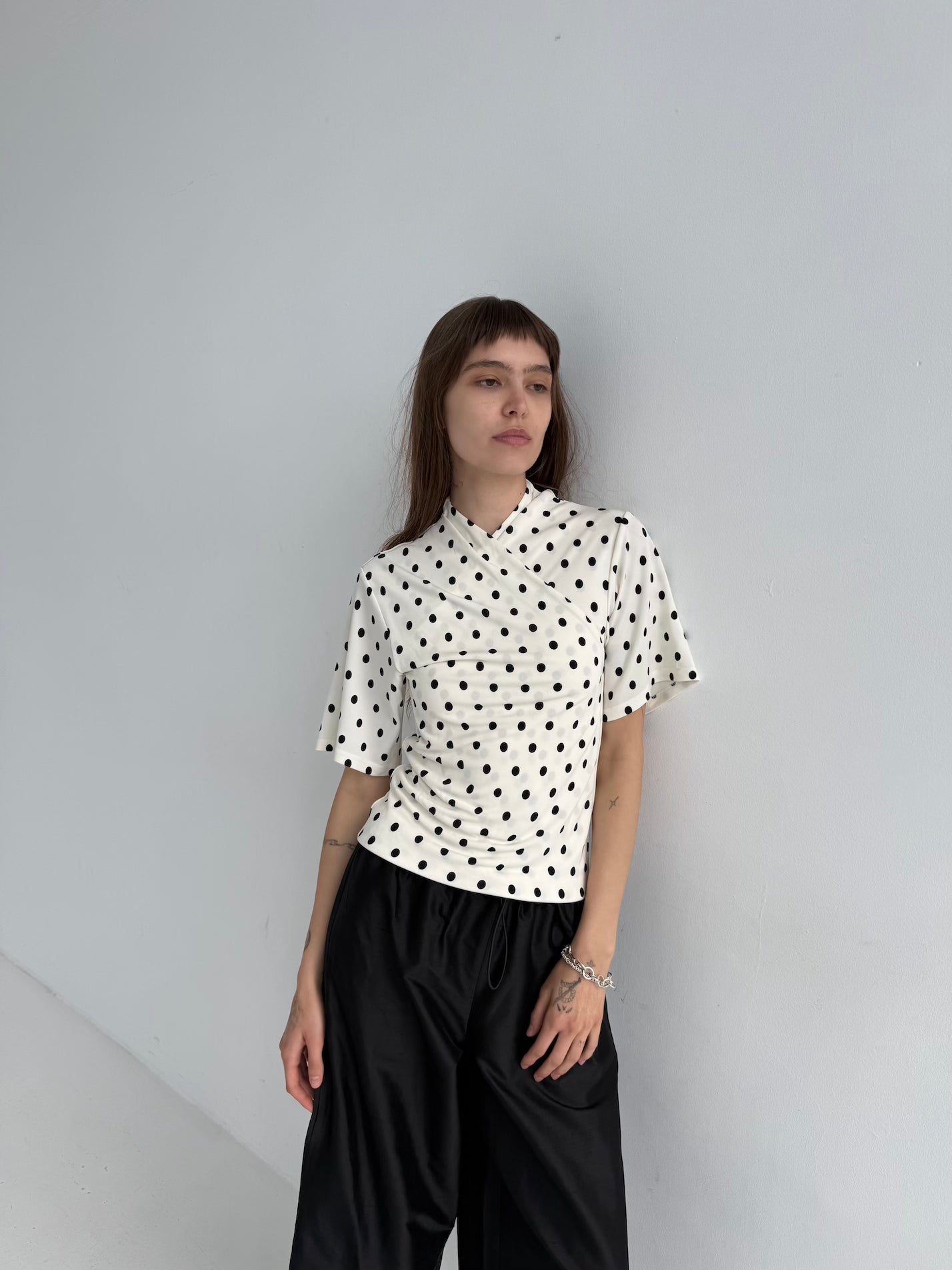 Top Alma polka dots