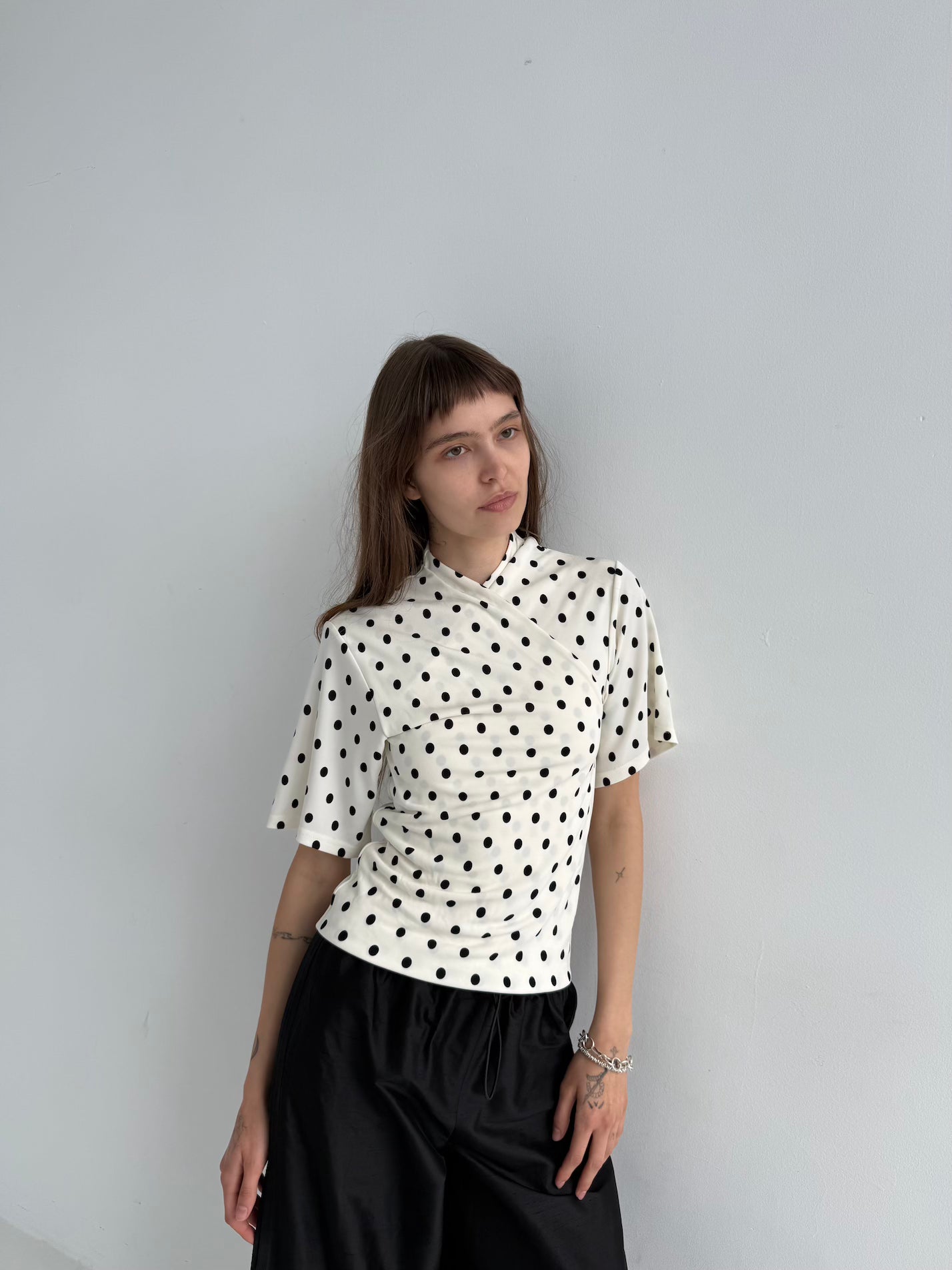 Top Alma polka dots