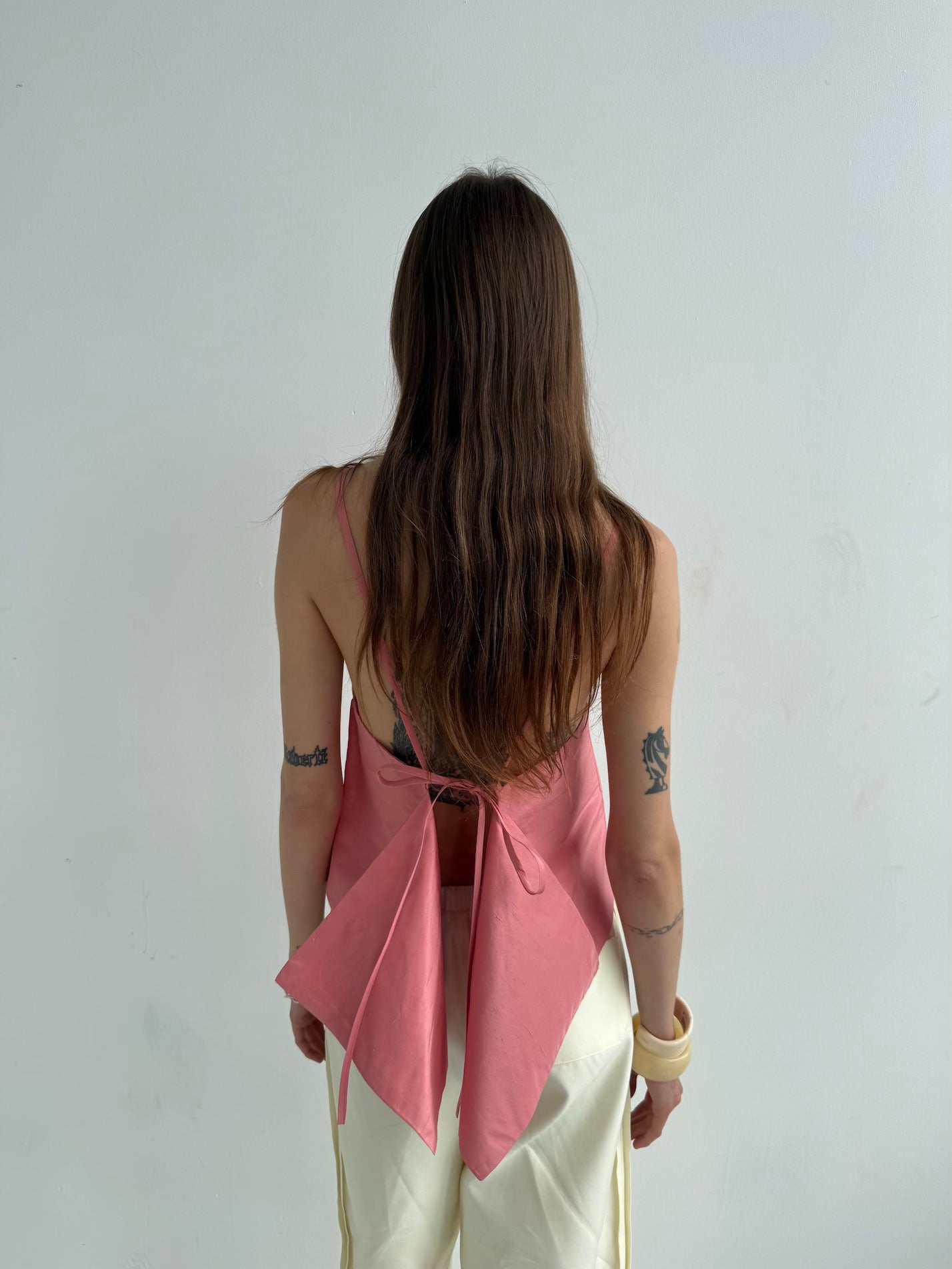 Silk Top Ailes pink
