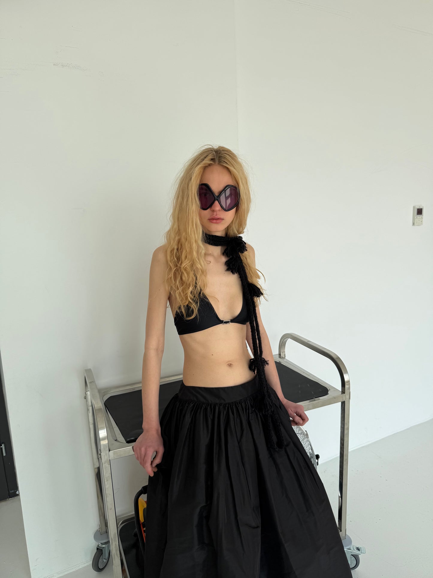 PREORDER Tassels Scarf black