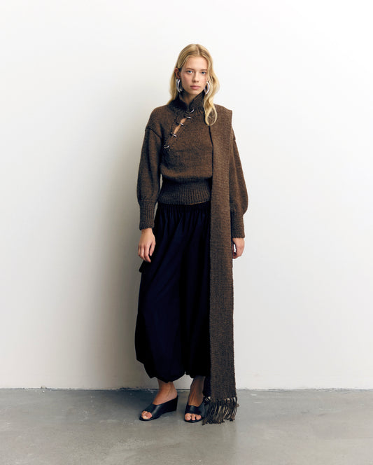 Sweter + szalik Lana Brown